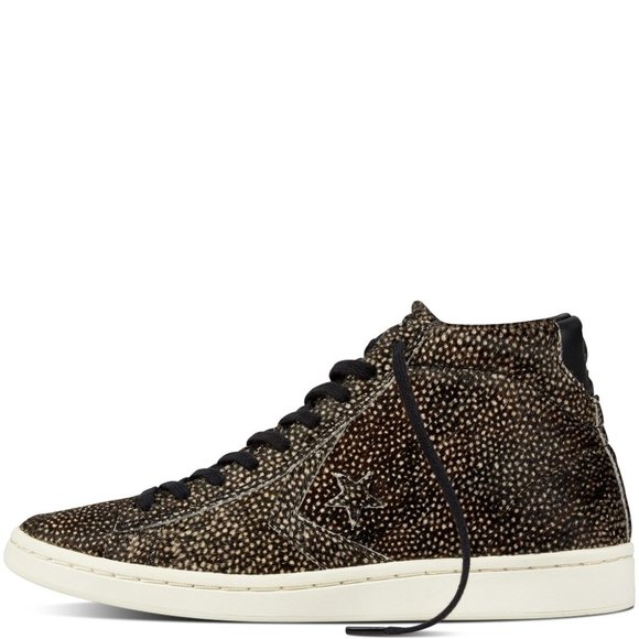 NIB Converse Pro Leather LP Mid Pony Hair Dyed Cal - Picture 2 of 8